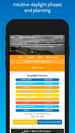 Fotocast: Daylight phases — Google Play screenshot