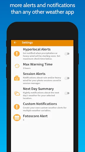 Fotocast: Weather alerts — Google Play screenshot